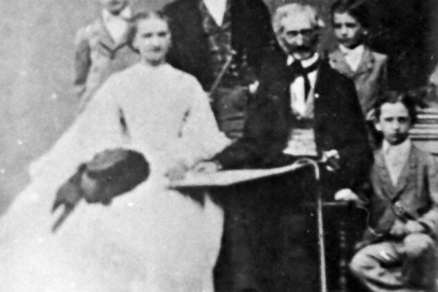 Gustav Jáchym z Lamberga se svými dětmi
